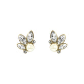Leaf and Pearl Earrings